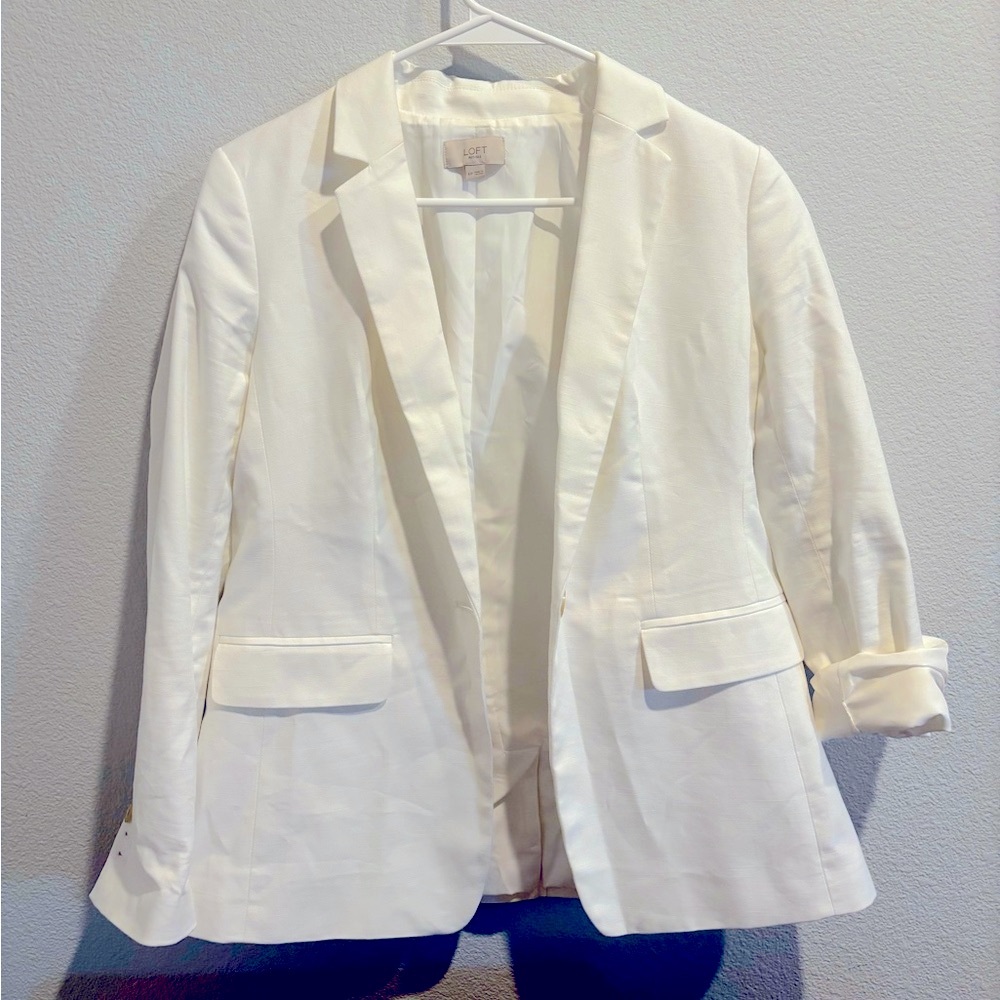 LOFT Women's White Blazer
